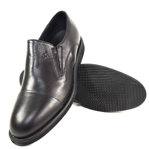 ALBERTO CICCIOLI ?? MEN\'S BLACK SOFT LEATHER COMFORT LOAFERS